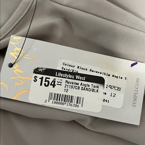 Sympli Color Block Reversible Angle Tank - Picture 11 of 12